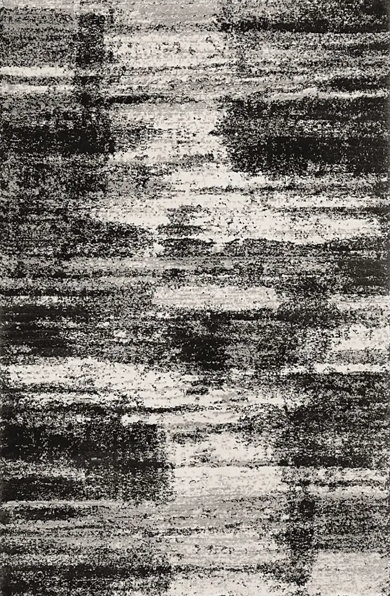 Abstract Dusk Charcoal 5' x 7'6 Rug