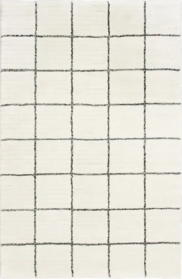 Polly Alley Ivory 5' x 7'6 Rug