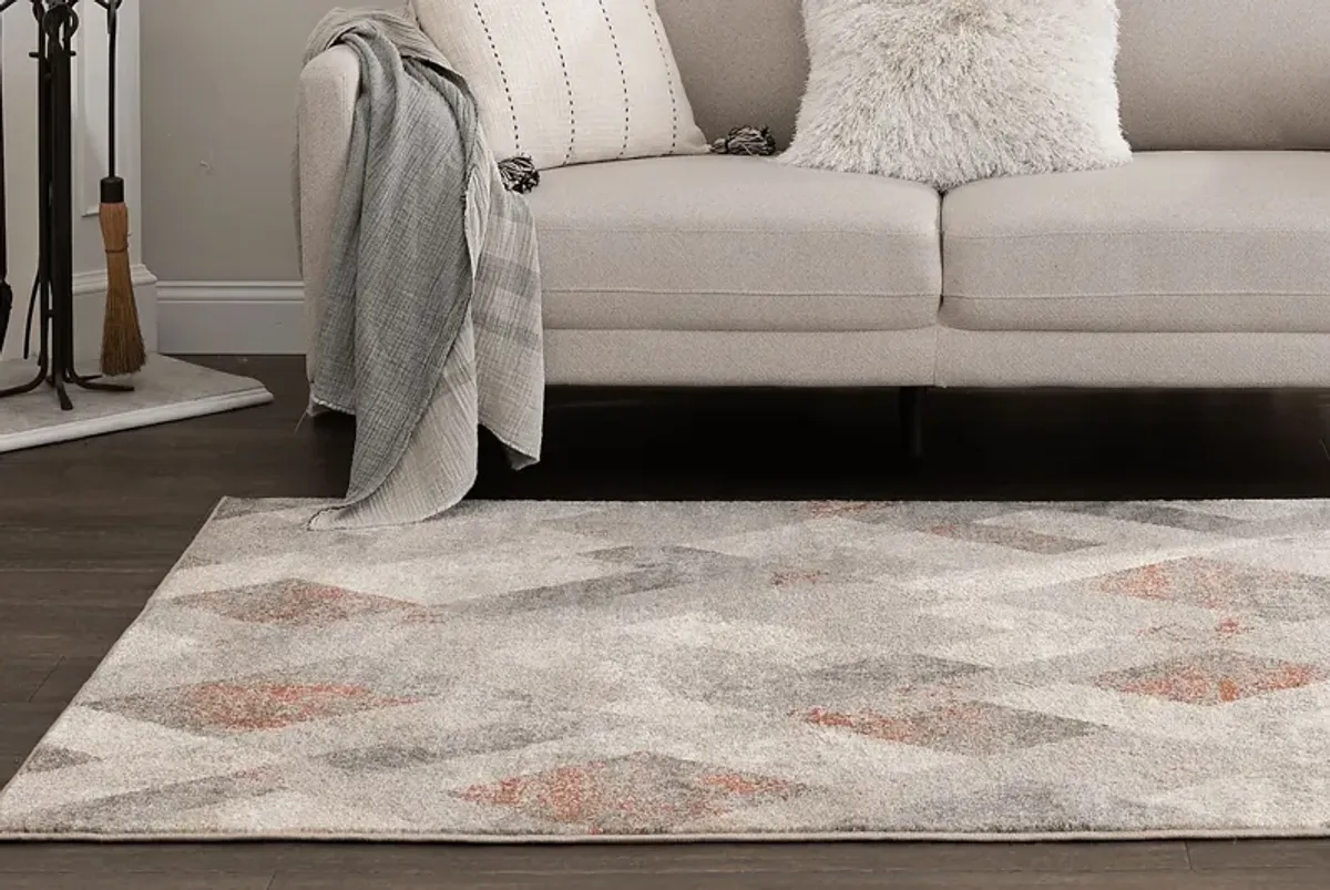 Warm Sands Beige 5' x 7'3 Rug