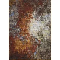 Ratin Red 5'6 x 8' Rug