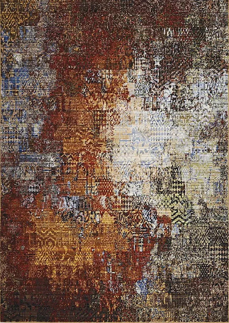 Ratin Red 5'6 x 8' Rug