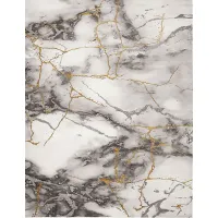 Cracked Marble Gray 8' x 10' Rug