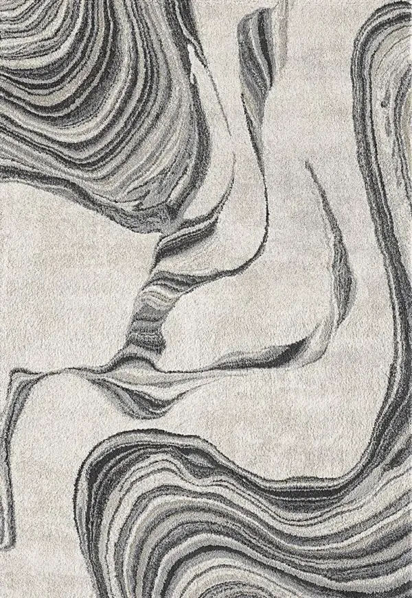 Sand Ribbons Ivory 7'10 x 9'10 Rug