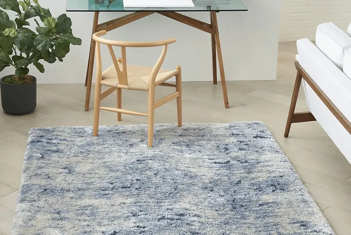 Eloise Shag Blue 7'10 x 9'10 Rug