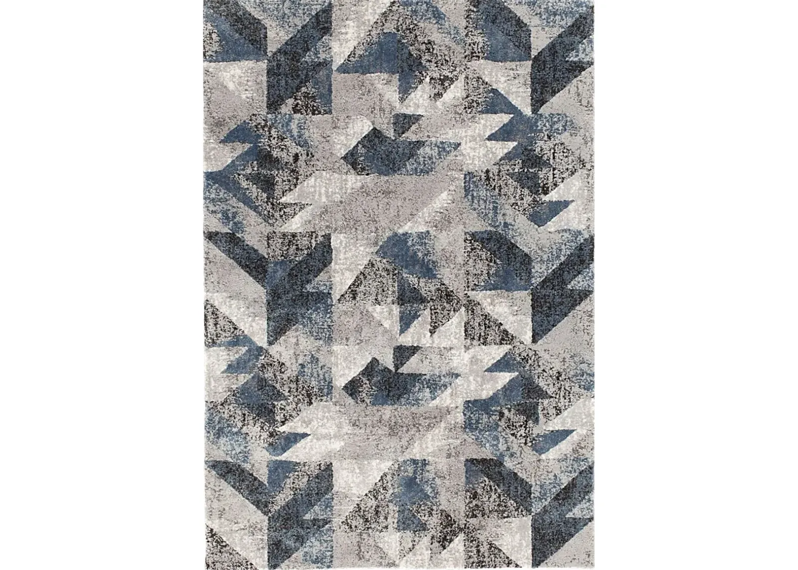 Gray Prism Blue 7'10 x 9'10 Rug