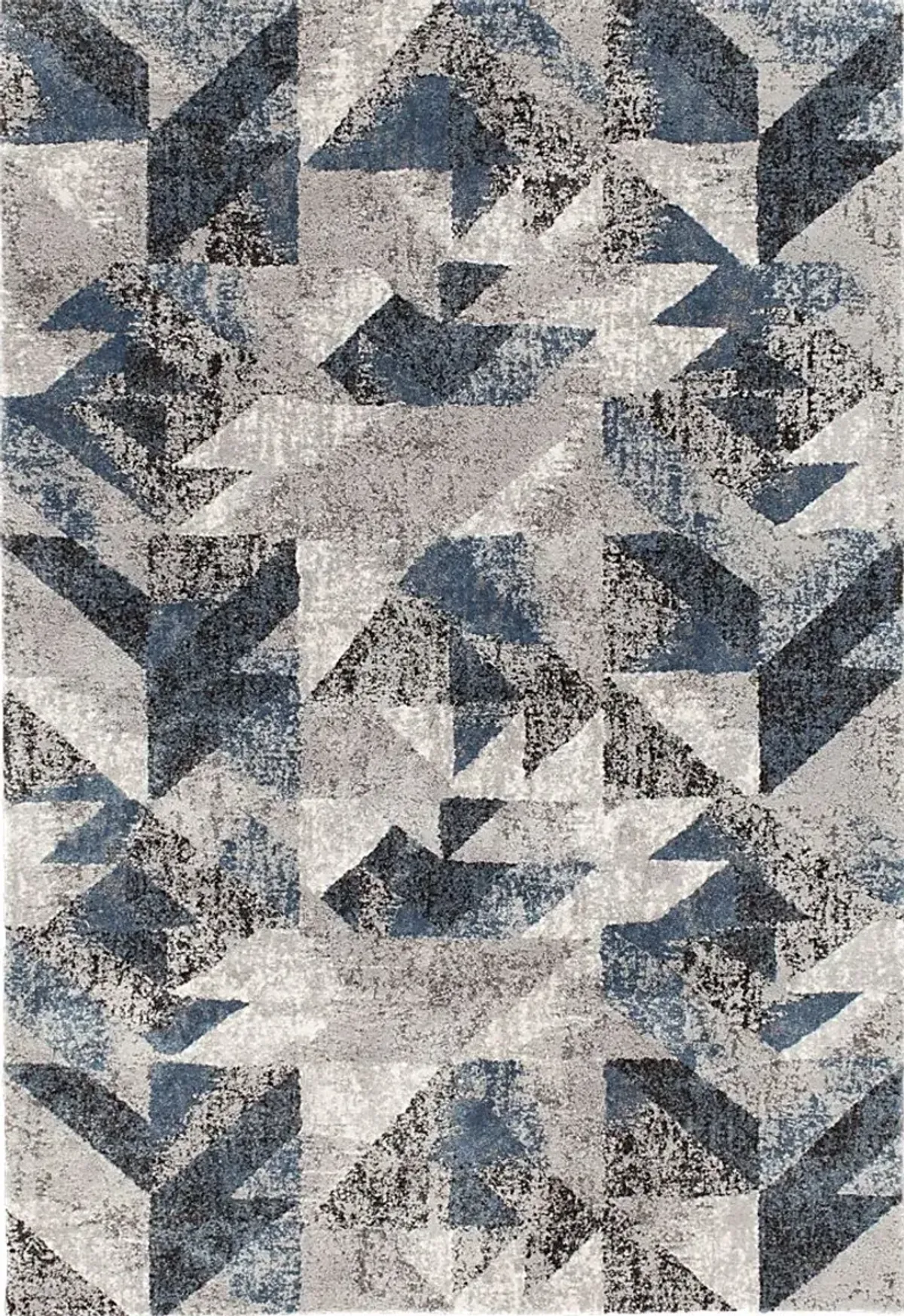 Gray Prism Blue 7'10 x 9'10 Rug