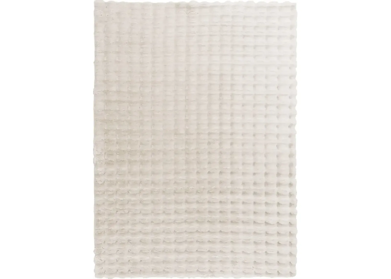 Bubble Minky Ivory 7'6 x 9'6 Rug