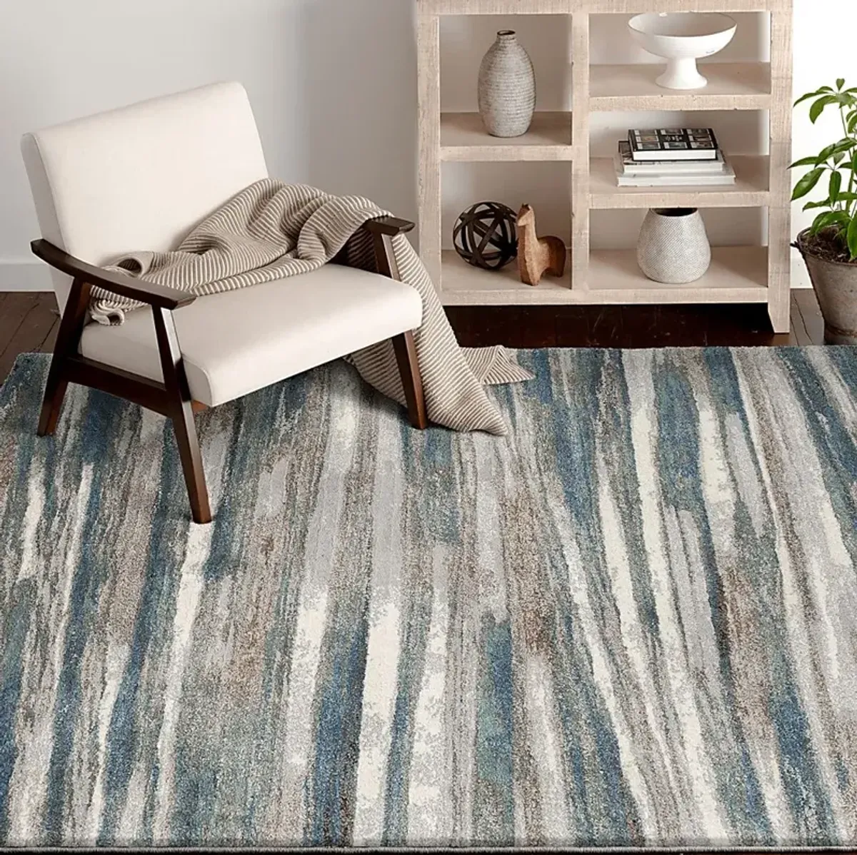 Beachglass Blue 6'6 x 9'6 Rug