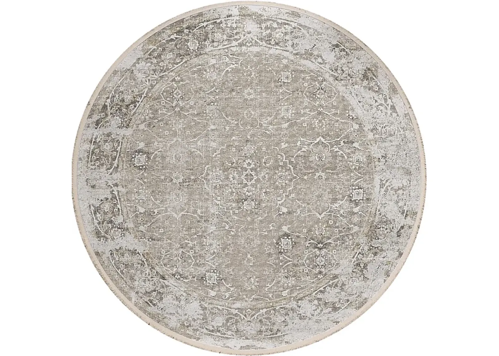 Izabelle Beige 8' Round Rug