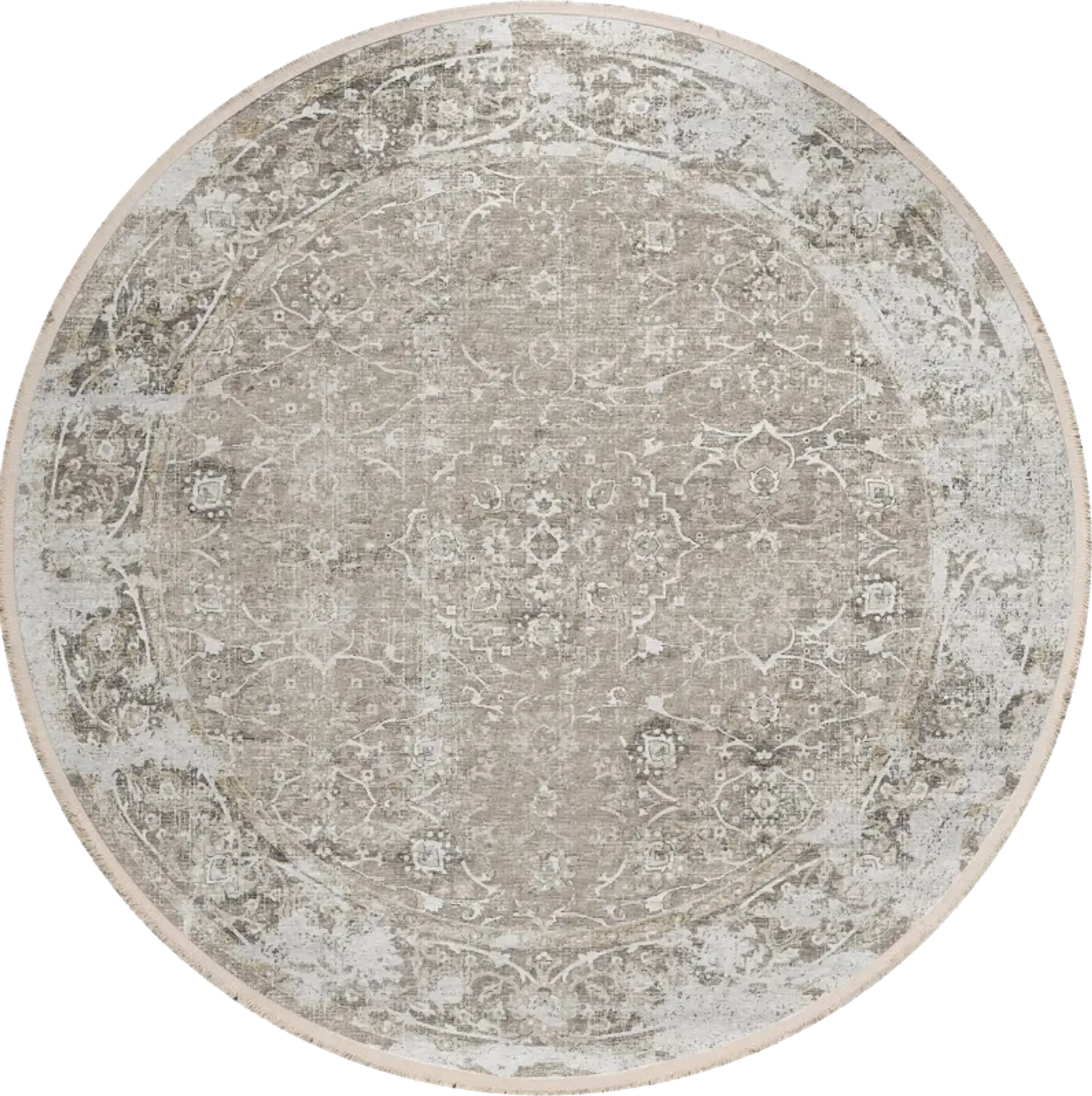 Izabelle Beige 8 Round Rug Rooms To Go | Furniture.com