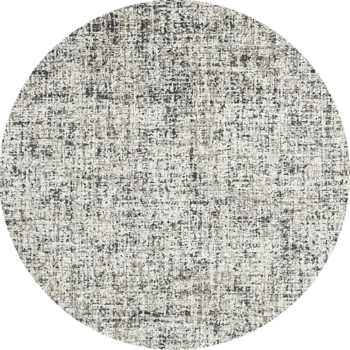 Bedrock Gray 7'10 Round Rug