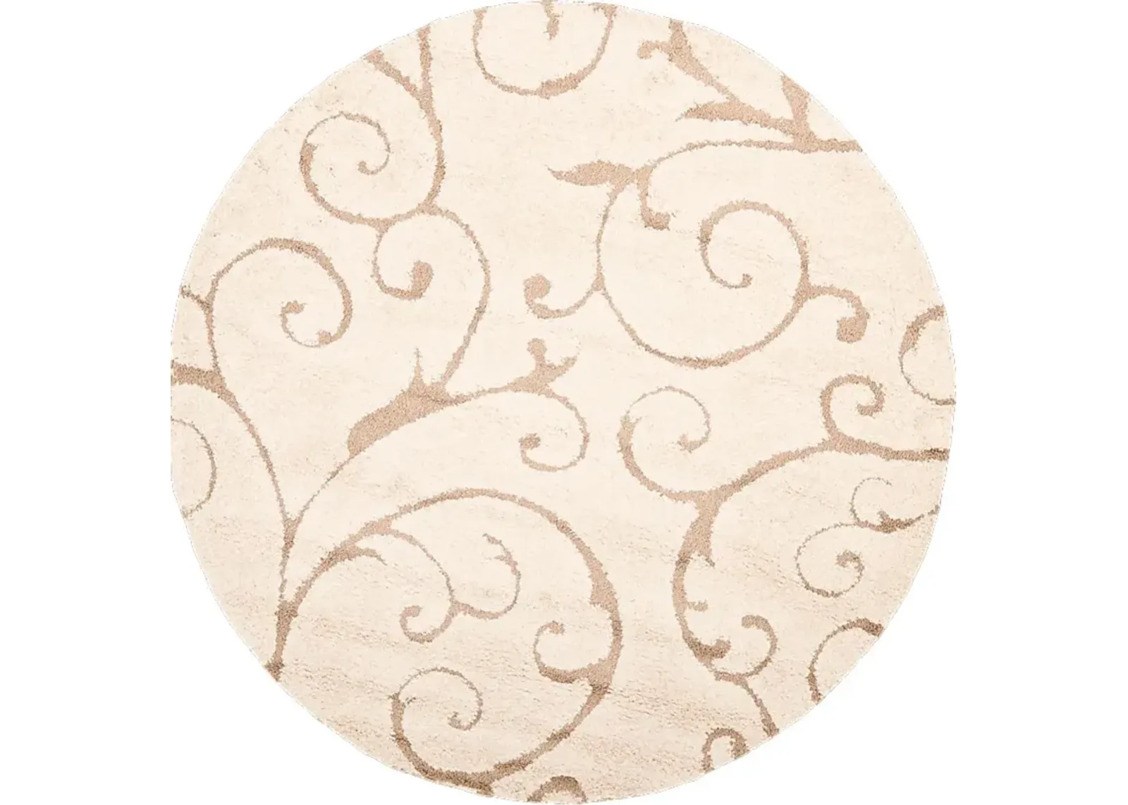 Spring Villa Beige 8' Round Rug