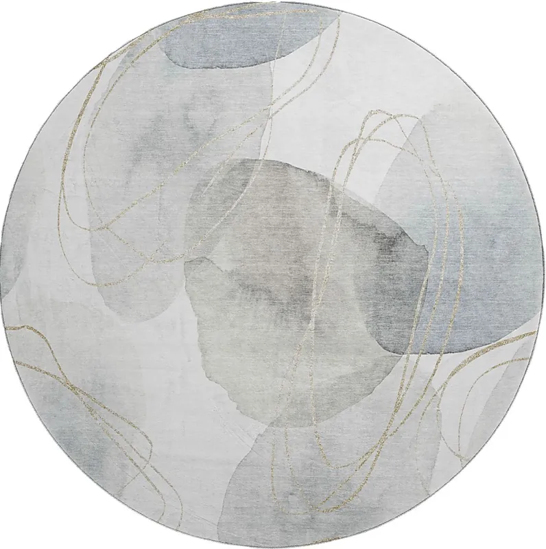 Softy Sheltinella Pearl 8' Round Rug