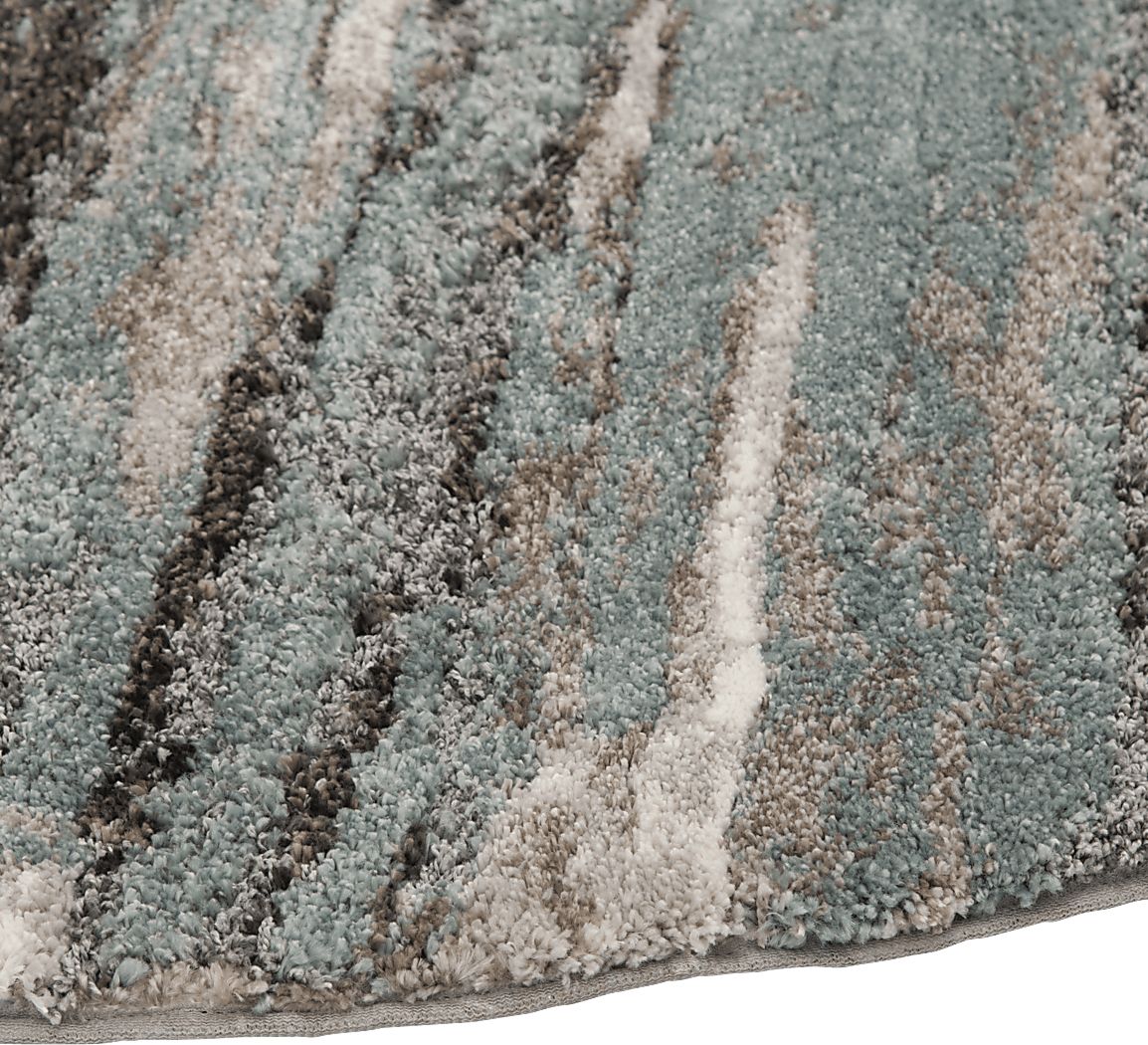 Stillwater Gray 7'10 Round Rug