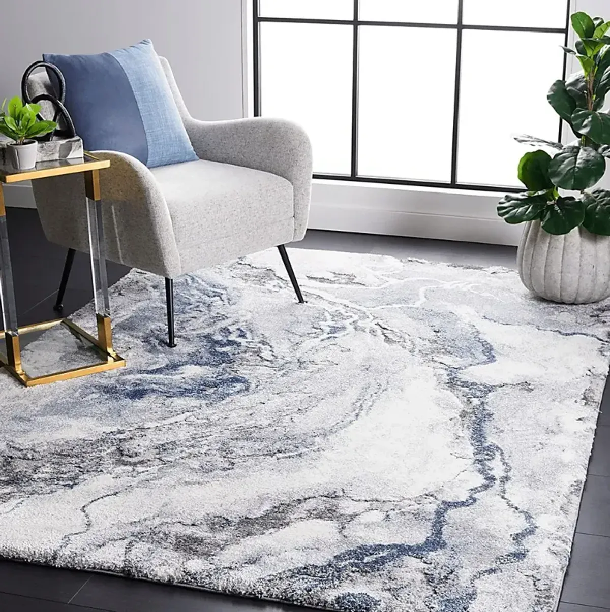 Sylas Blue 9' x 12' Rug