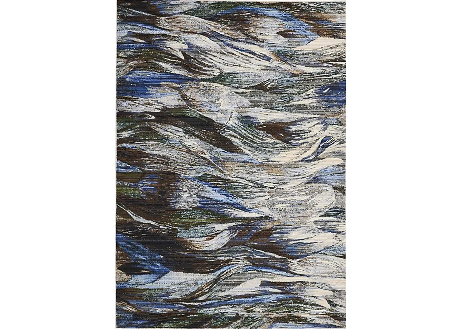 Nelwin Blue 4' x 6' Rug