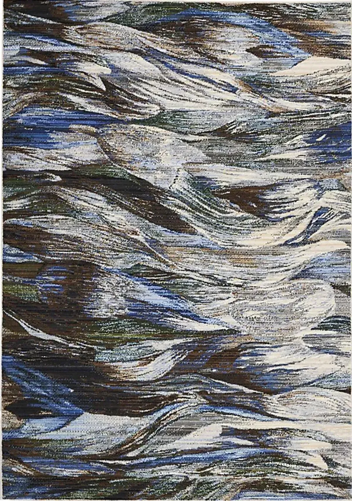 Nelwin Blue 4' x 6' Rug