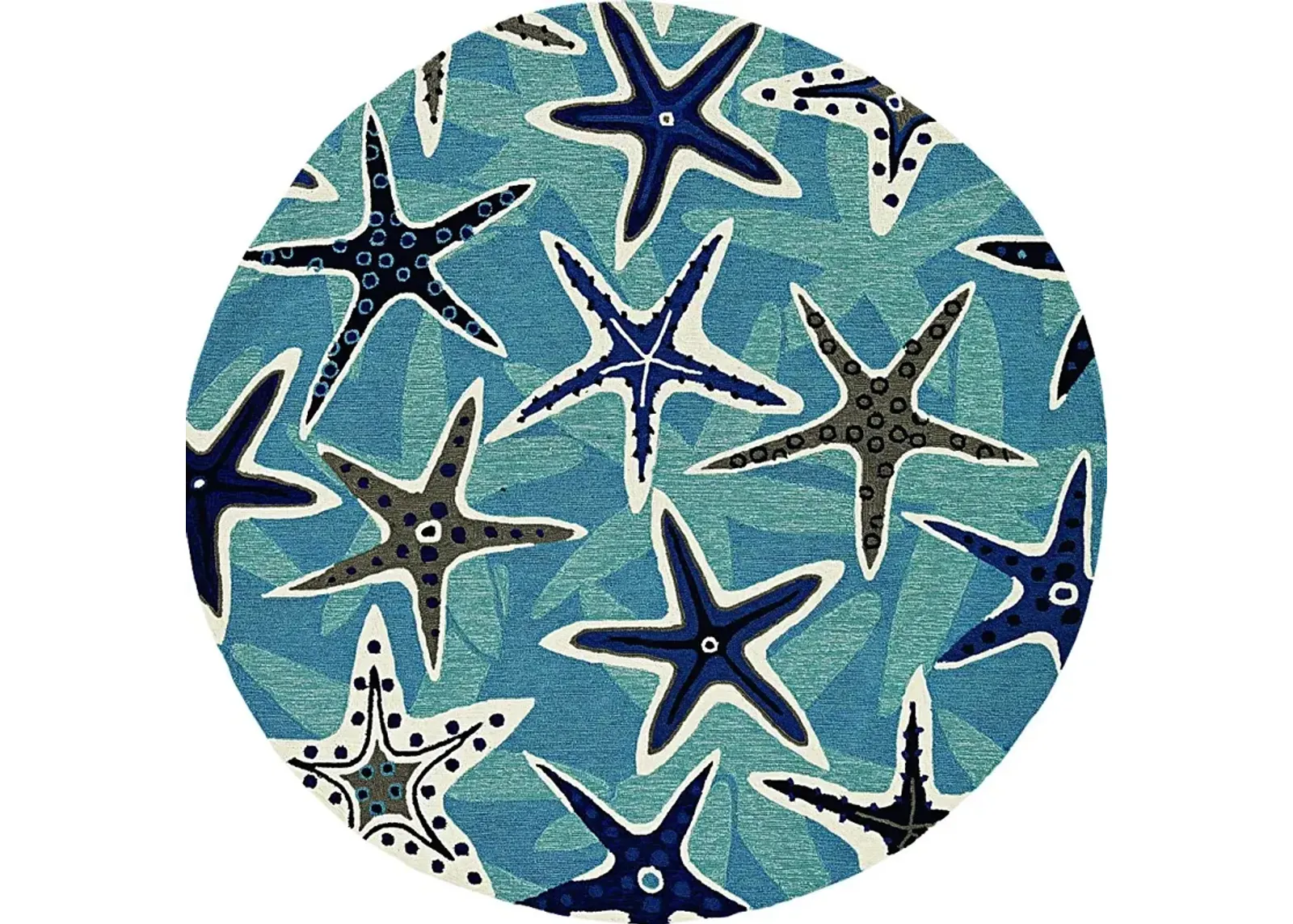 Kids Jaelyn Blue 8' Round Rug