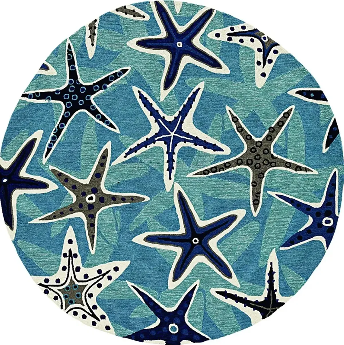 Kids Jaelyn Blue 8' Round Rug