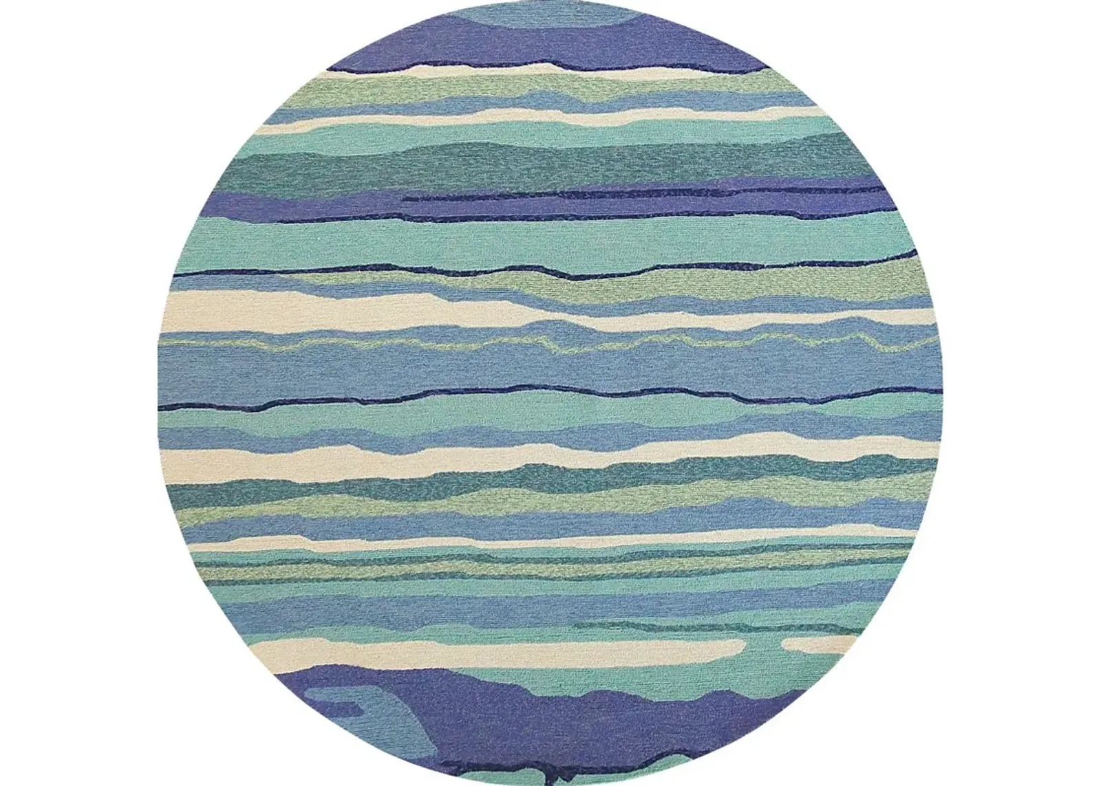 Kids Jaelynne Turquoise 7'6 Round Rug