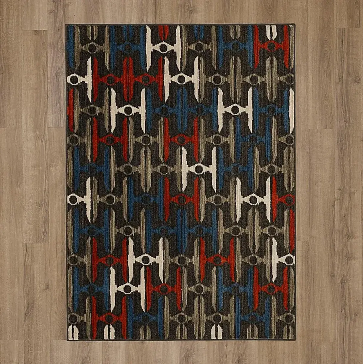 Kids Star Wars Intergalactic TIE Fighters Multi 3'6 x 5' Rug