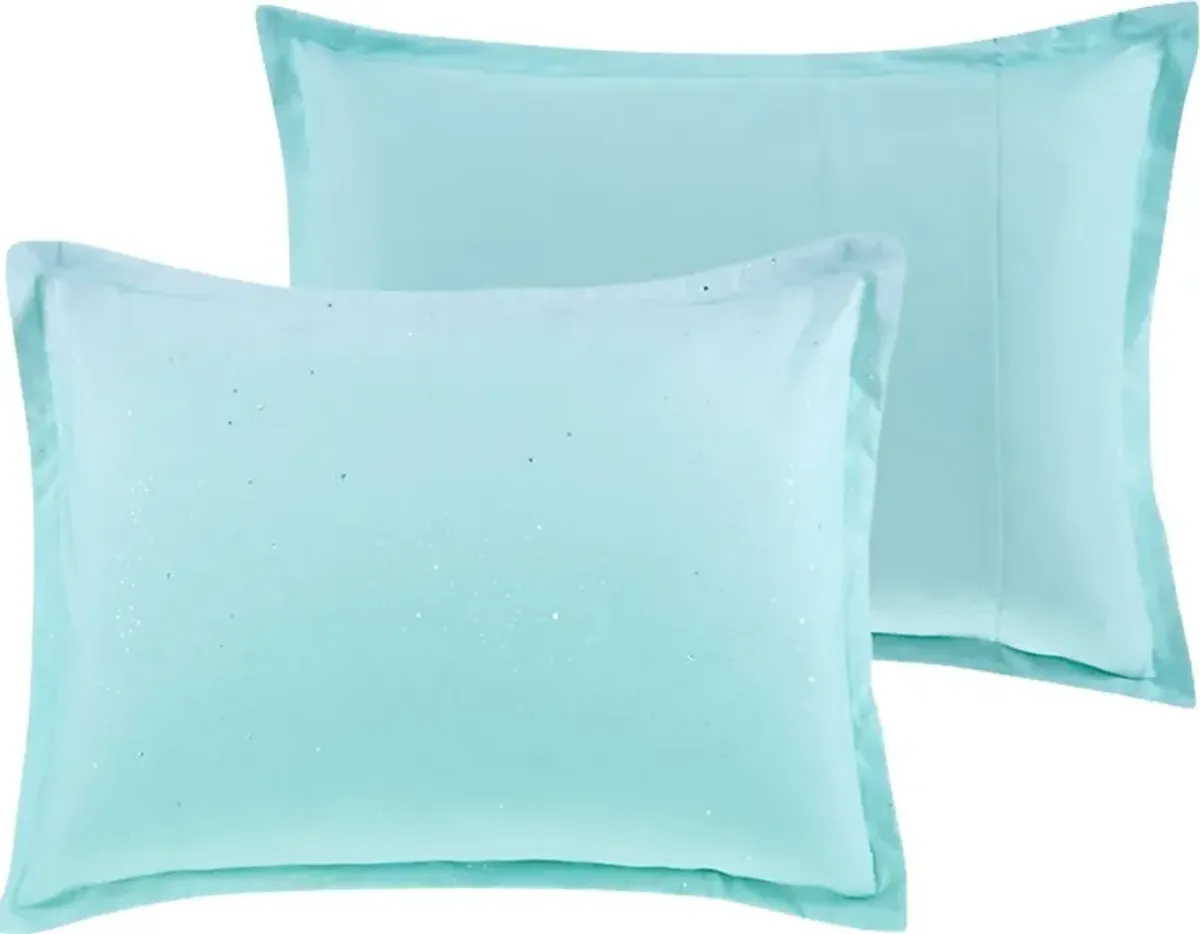 Kids Candy Ombre Aqua 3 Pc Twin XL Comforter Set