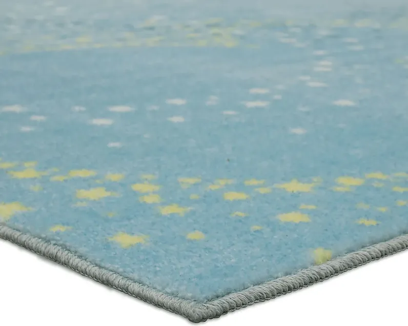 Kids Disney's Starry Dreams Mickey Mouse Blue 3' x 5' Rug