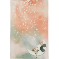Kids Disney's Starry Dreams Minnie Mouse Pink 3' x 5' Rug