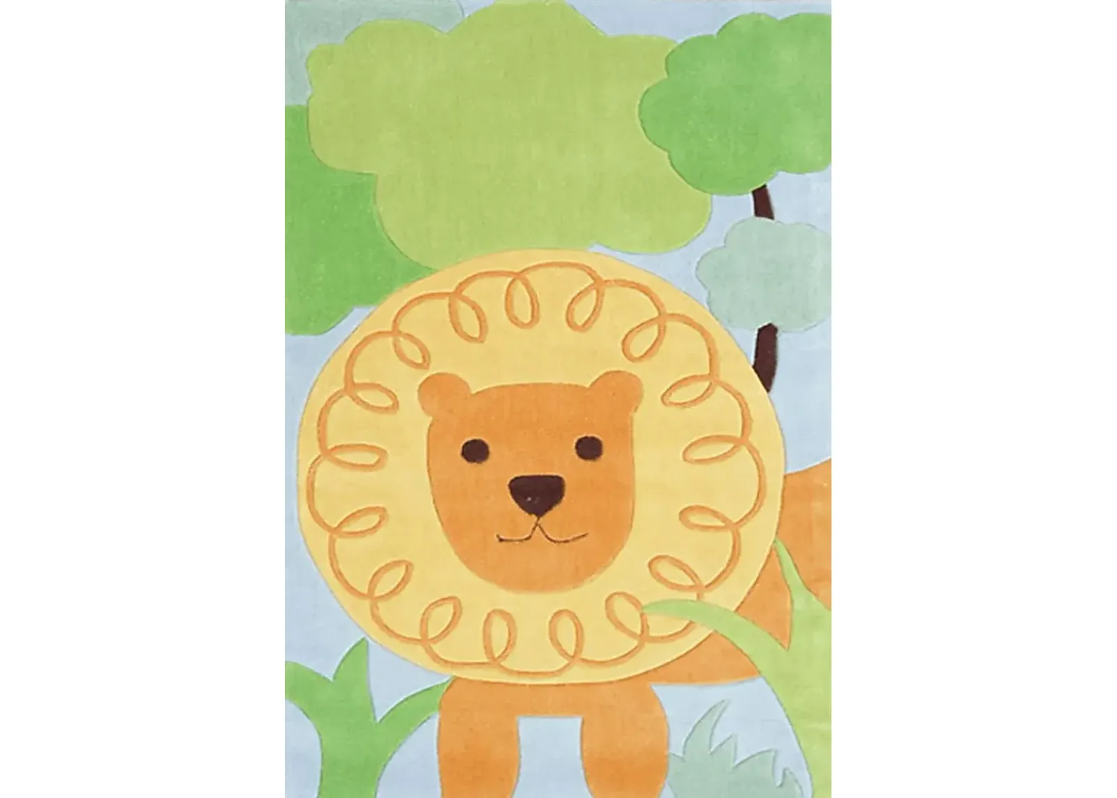 Kids Loud Roar Orange 2'8 x 4'8 Rug