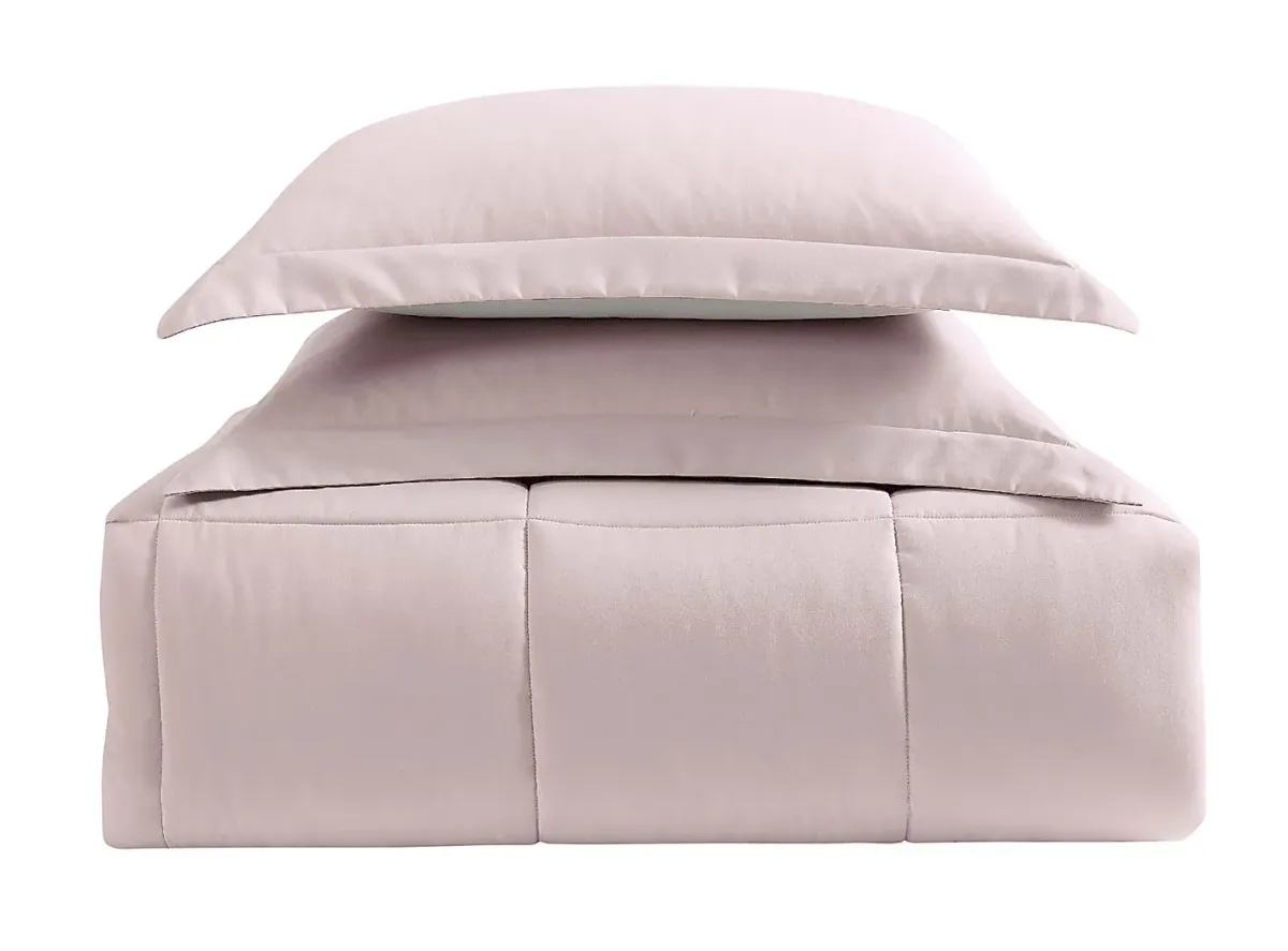 Kids Boyette Blush/Lavender Twin Comforter Set