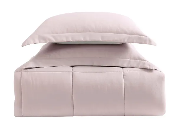 Kids Boyette Blush/Lavender Twin Comforter Set