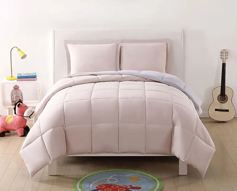 Kids Boyette Blush/Lavender 2 Pc Twin Comforter Set