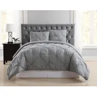 Kids Soft Waves Gray 2 Pc Twin Comforter Set