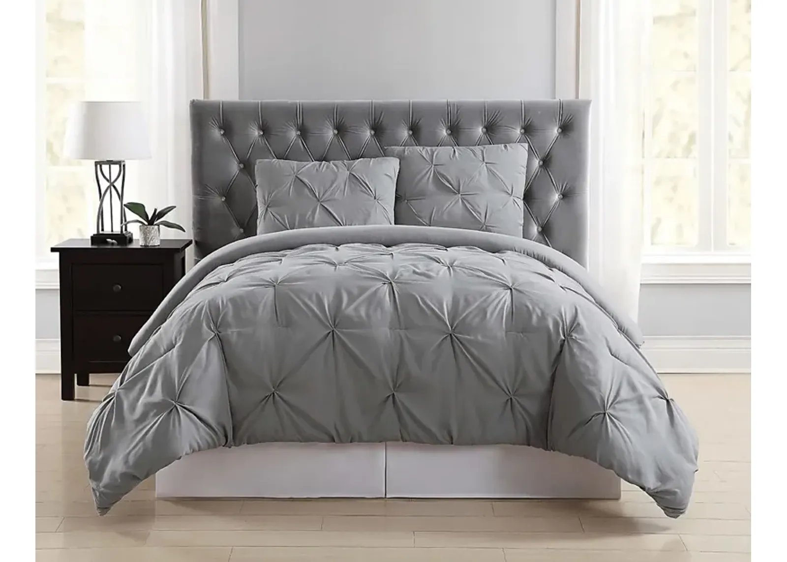 Kids Soft Waves Gray 2 Pc Twin Comforter Set