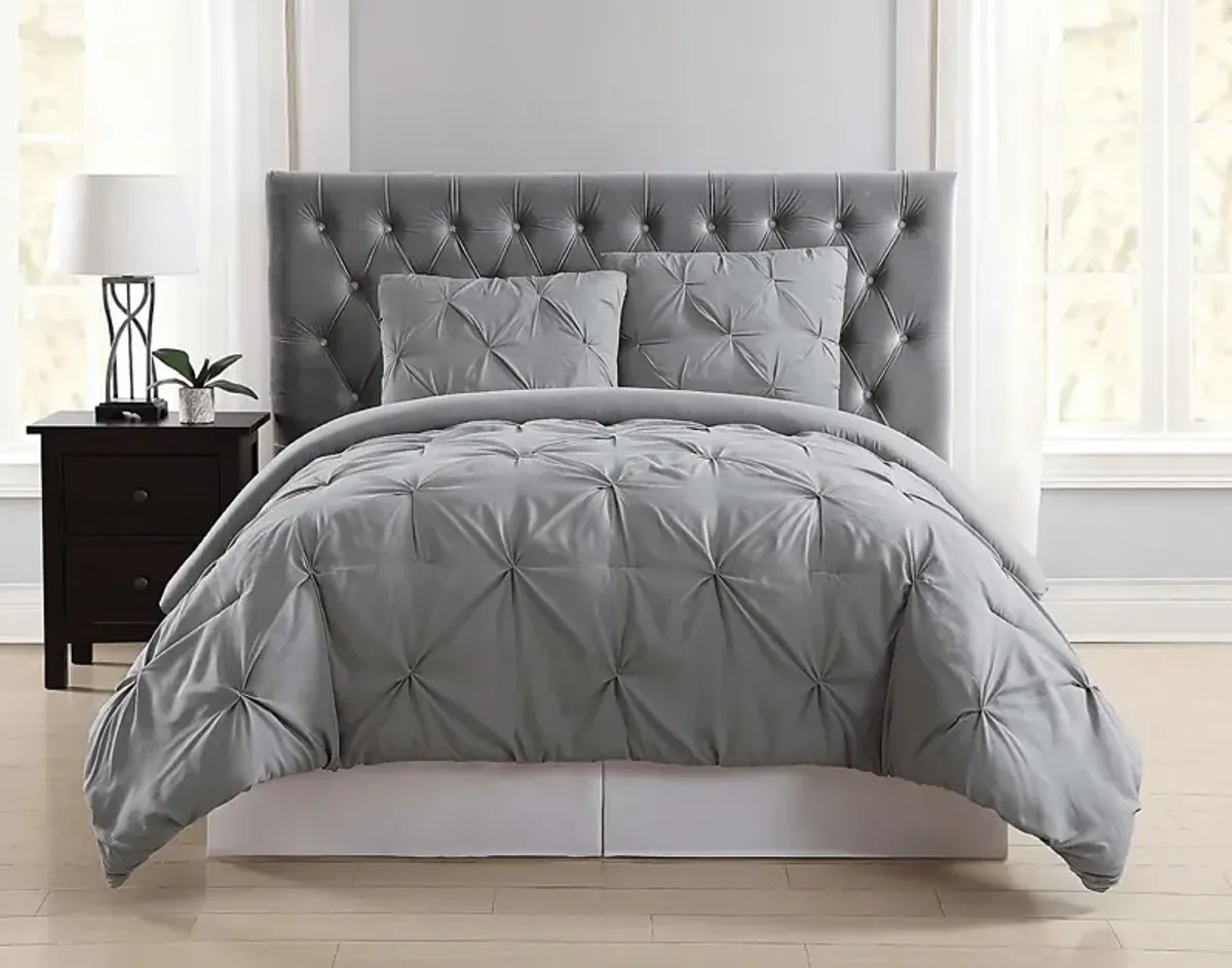 Kids Soft Waves Gray 2 Pc Twin Comforter Set