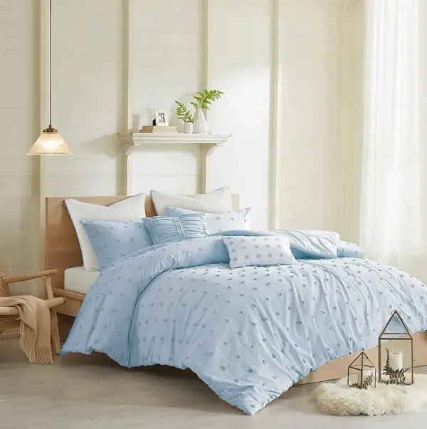 Kids Pastelle Blue Twin Comforter Set