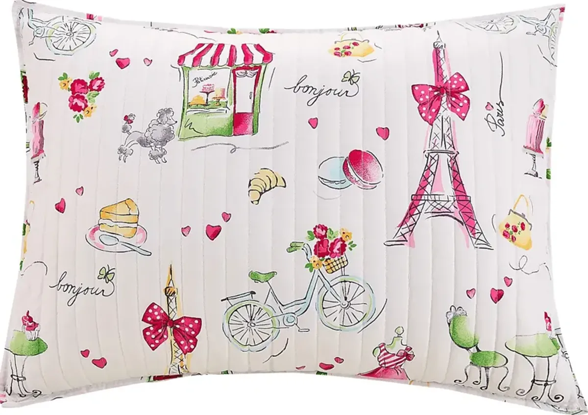 Kids La Parie Pink 2 Pc Twin Quilt Set