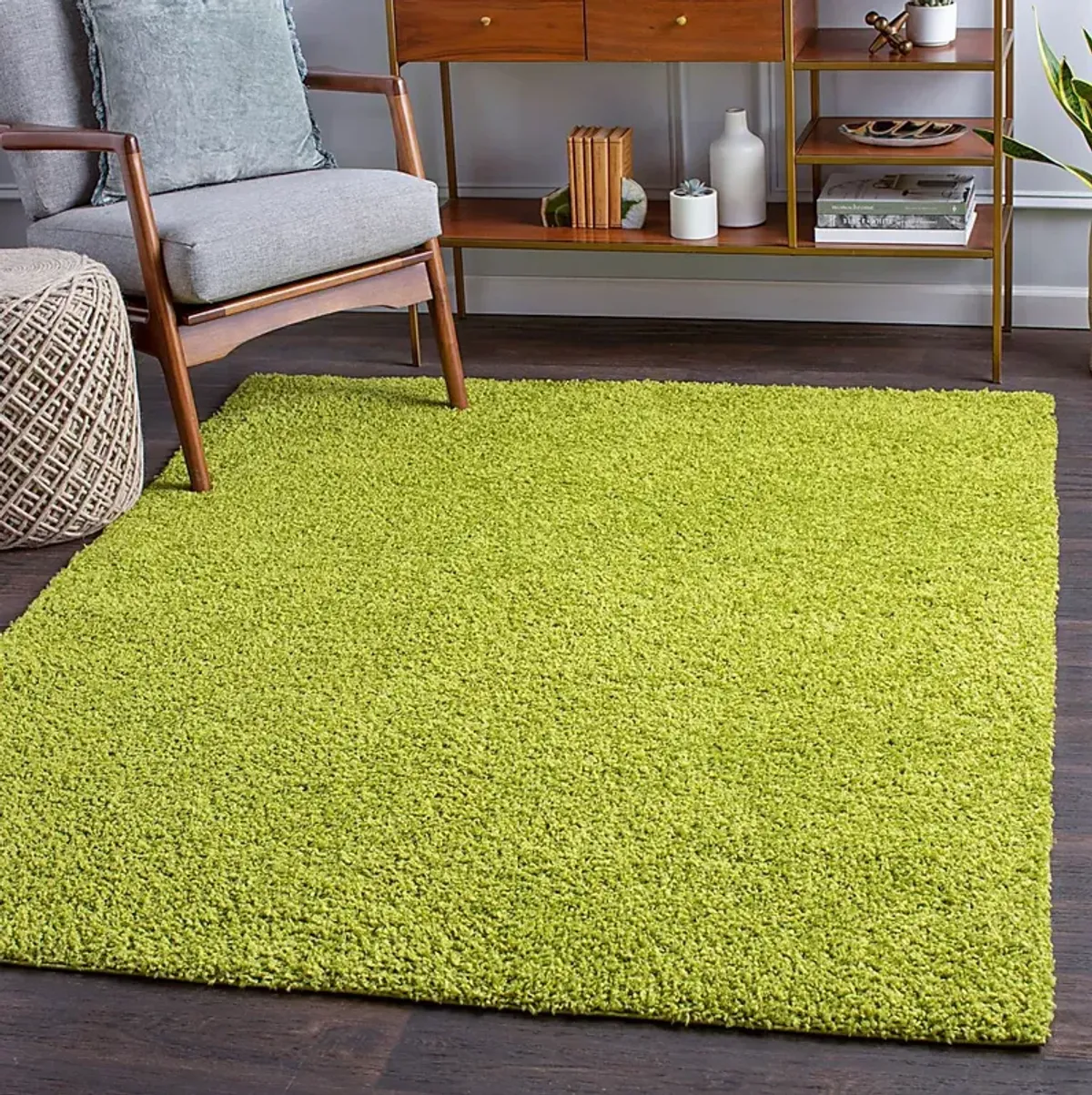 Kids Blissful Pastel Lime 5' x 7' Rug