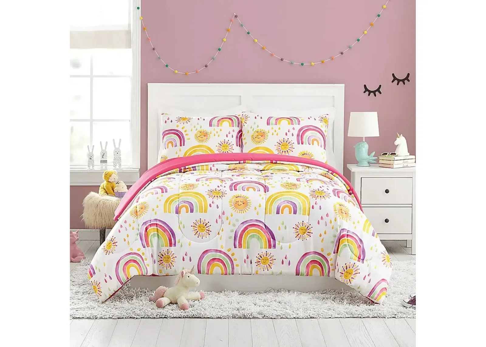 Kids Arcle Pink 2 Pc Twin Comforter Set