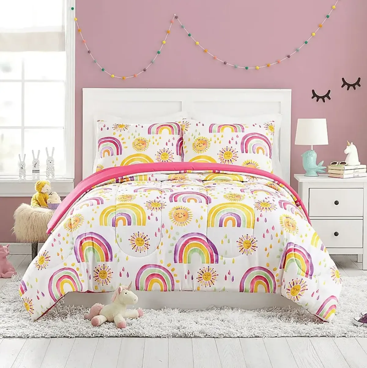 Kids Arcle Pink 2 Pc Twin Comforter Set