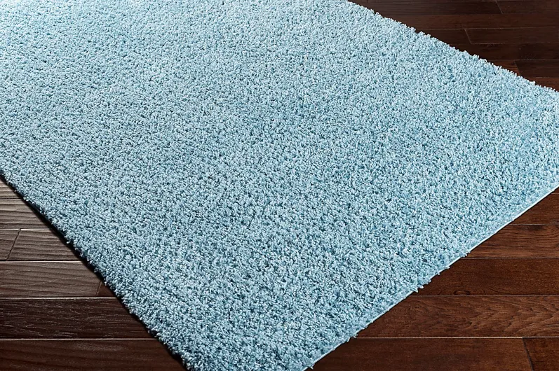 Kids Blissful Pastel Baby Blue 5' x 7' Rug