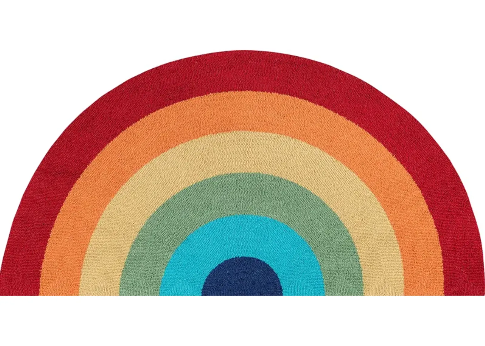 Kids Rainbow Hues Red 1'5 x 2'10 Rug