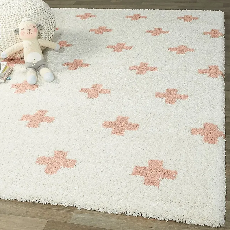 Kids Plus Party Peach 3'11 x 5'7 Rug