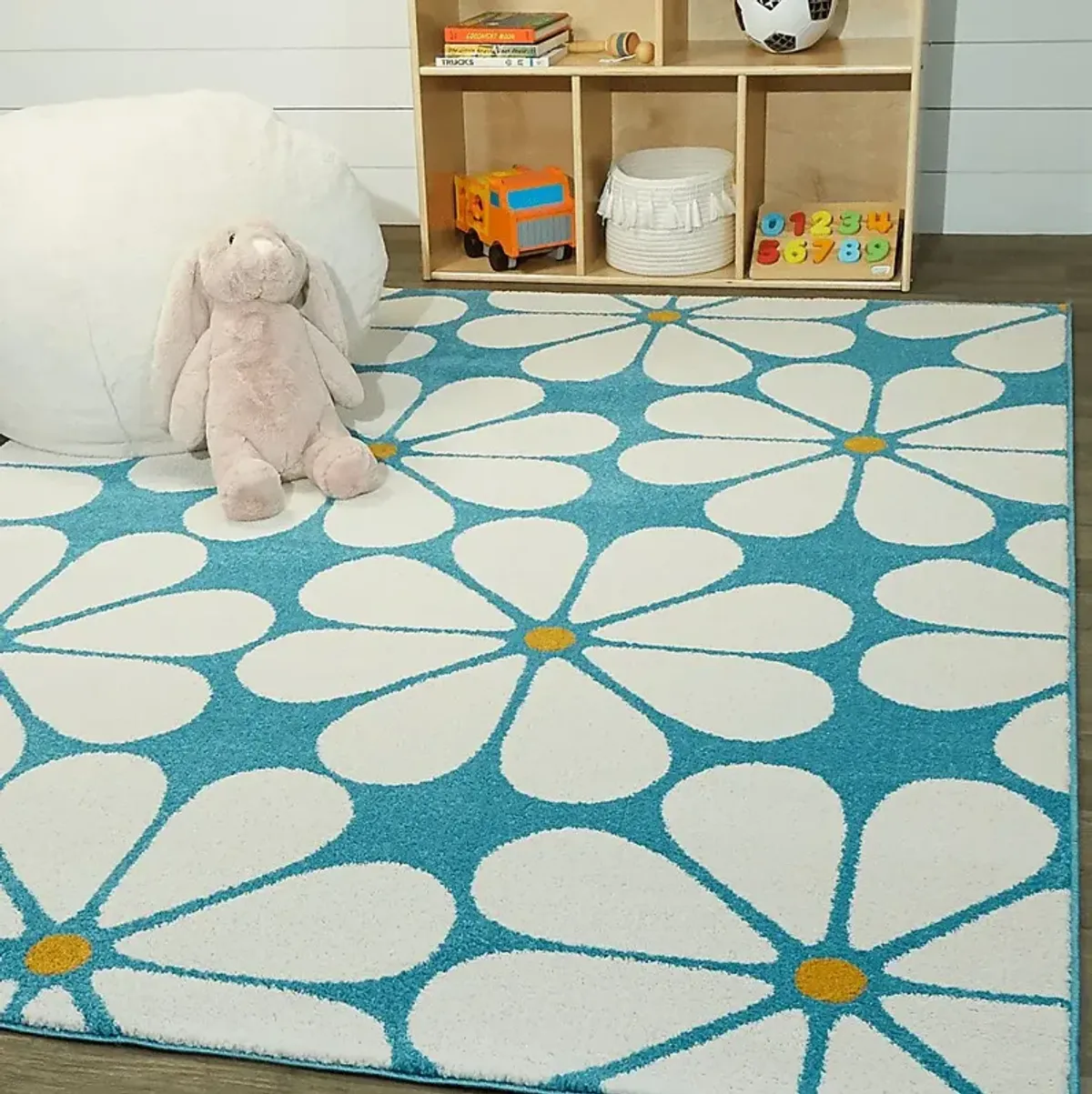 Kids Orduna Teal 3'11 x 5'7 Rug