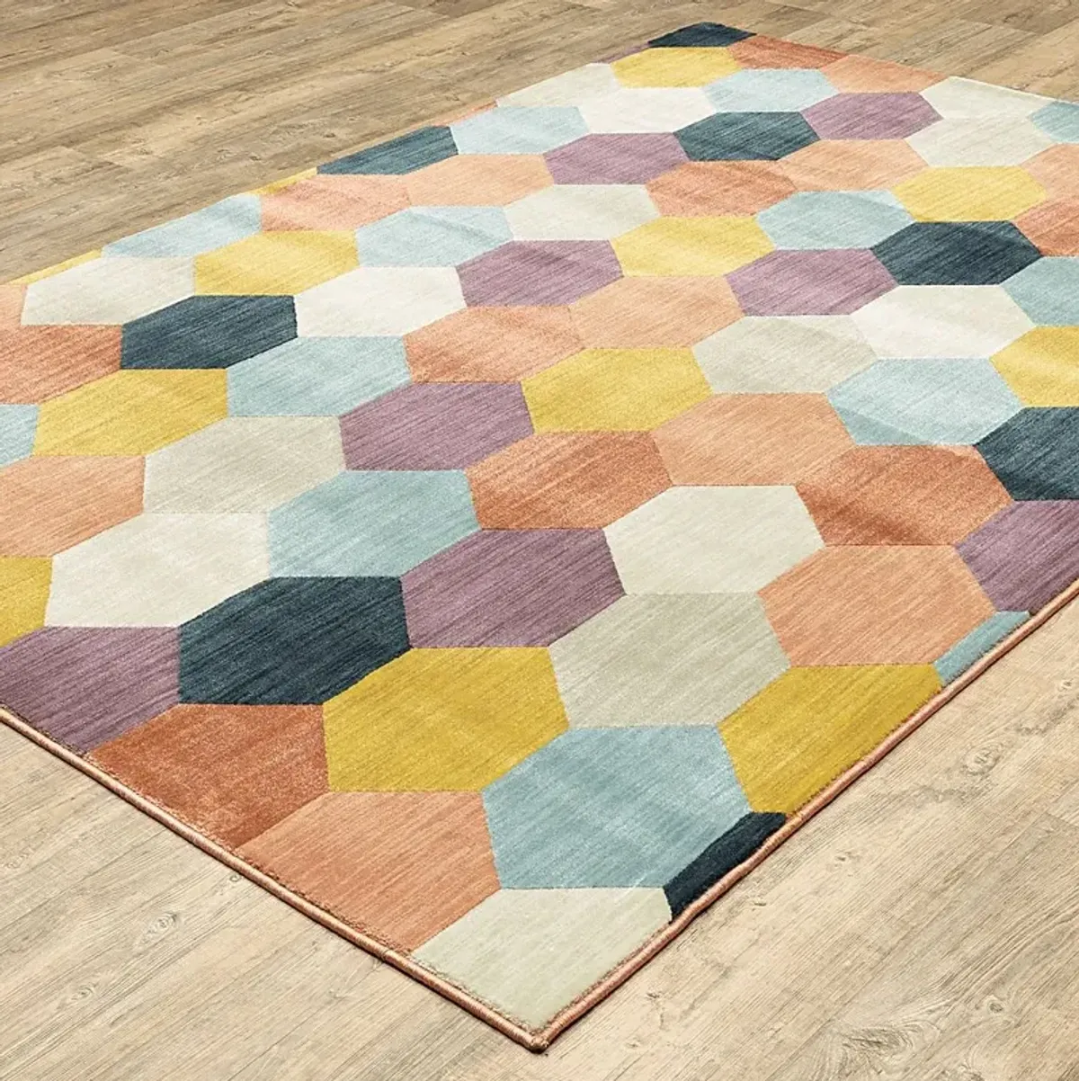 Kids Tropical Scales Rainbow 3'10 x 5'5 Rug