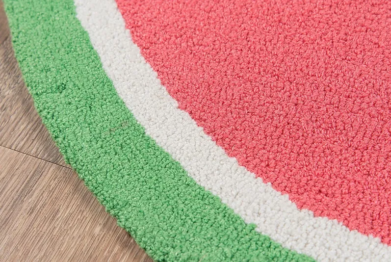 Kids Melon Love Red 1'6 x 3' Rug