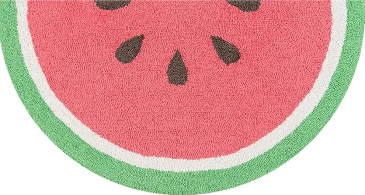 Kids Melon Love Red 1'6 x 3' Rug