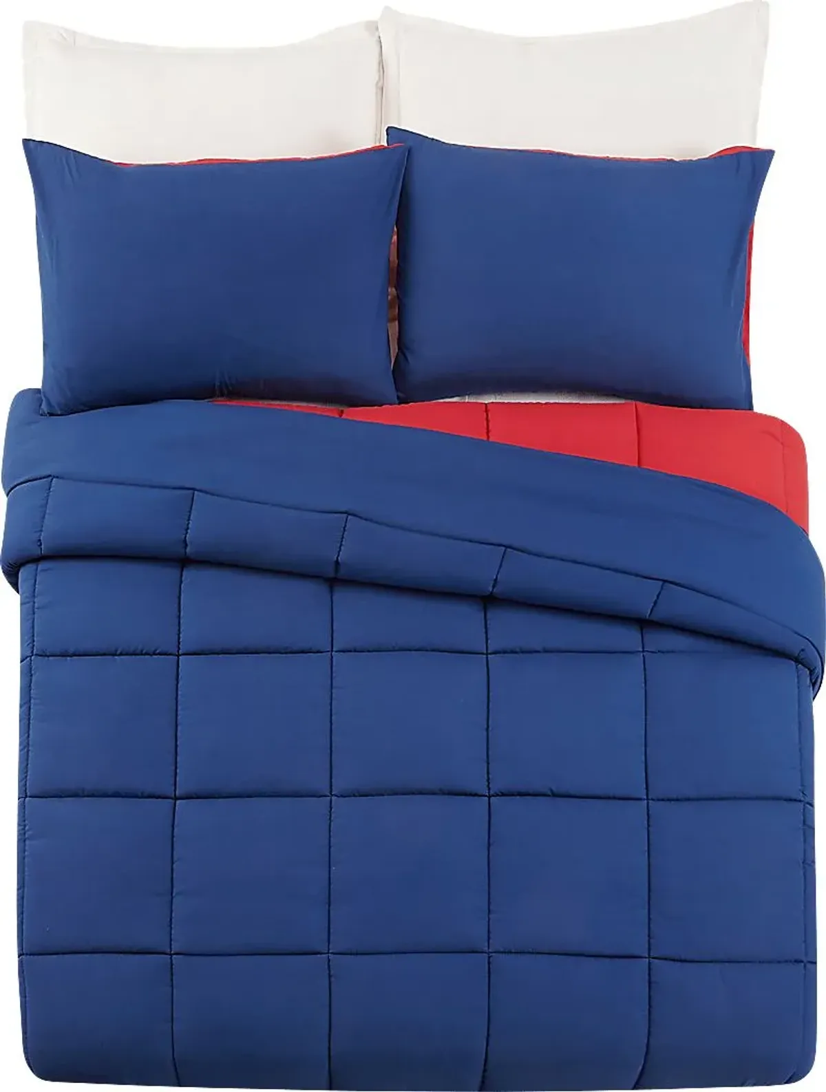 Kids Vroomy Blue Twin Comforter Set