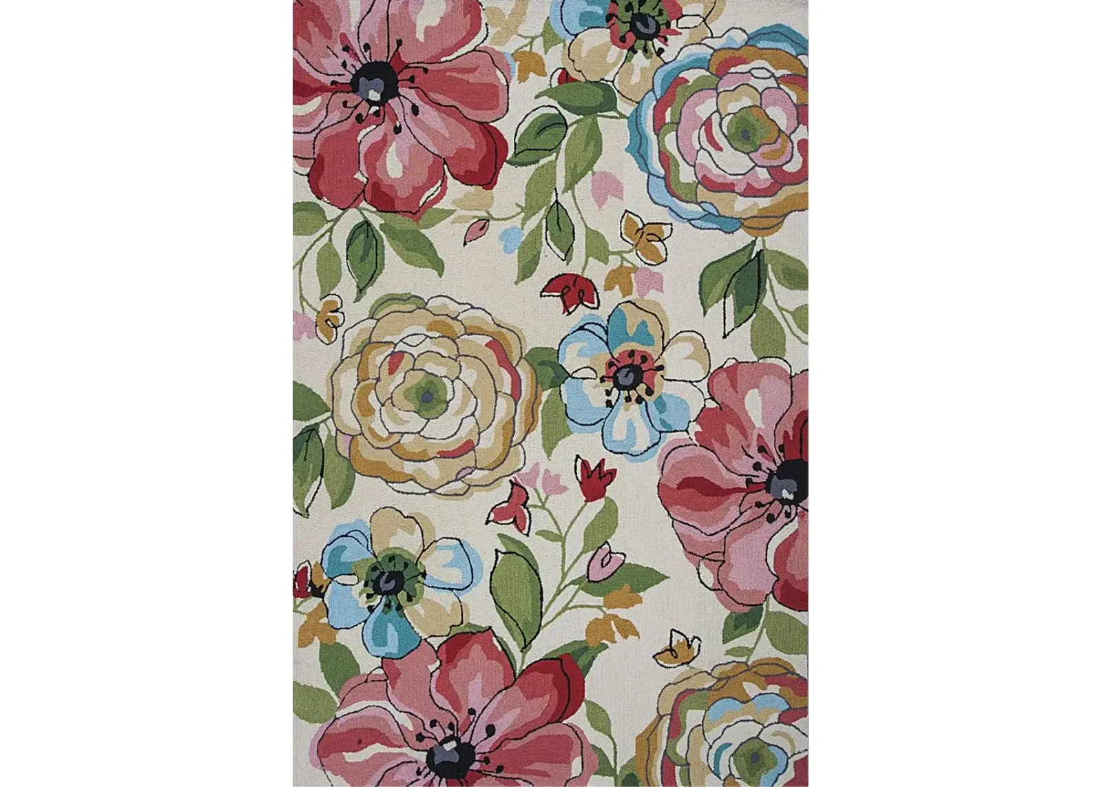 Kids Blooming Blast Multi 3'3 x 5'3 Rug