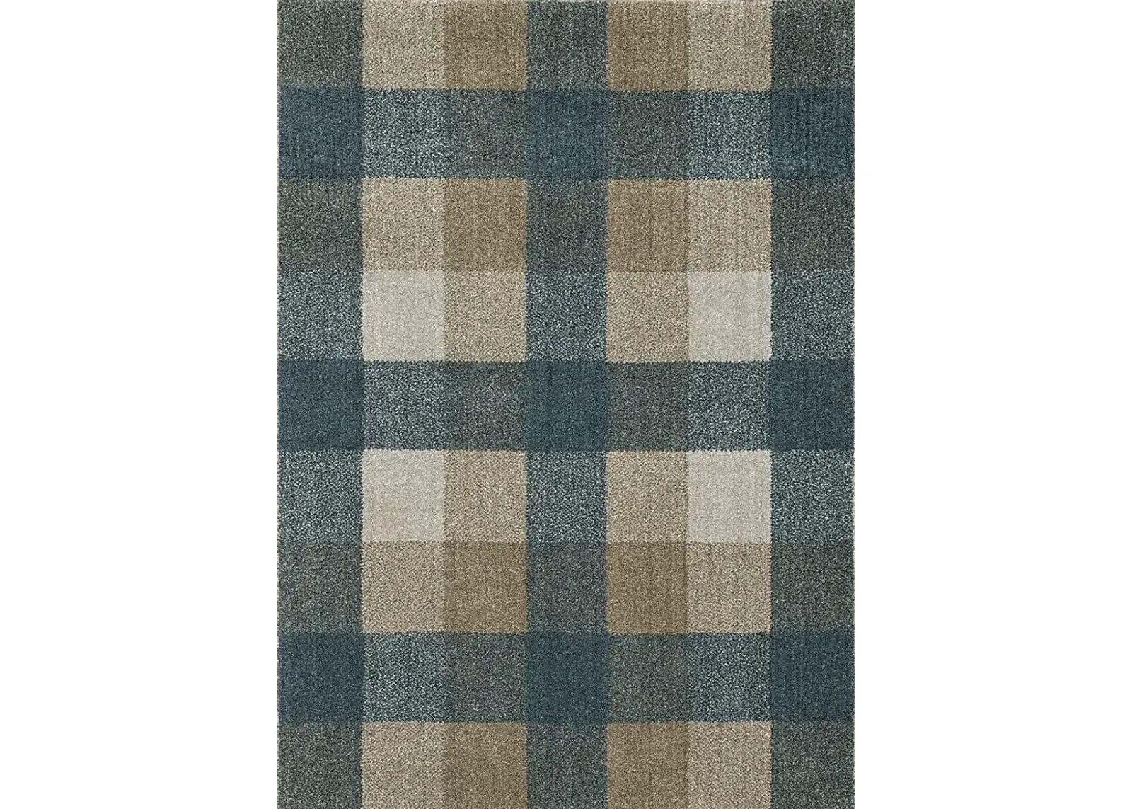 Kids Playful Plaid Gray 3'3 x 5' Rug